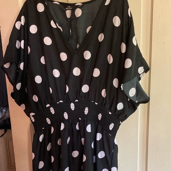 Black and white polka dot dress - Picture 3 of 3